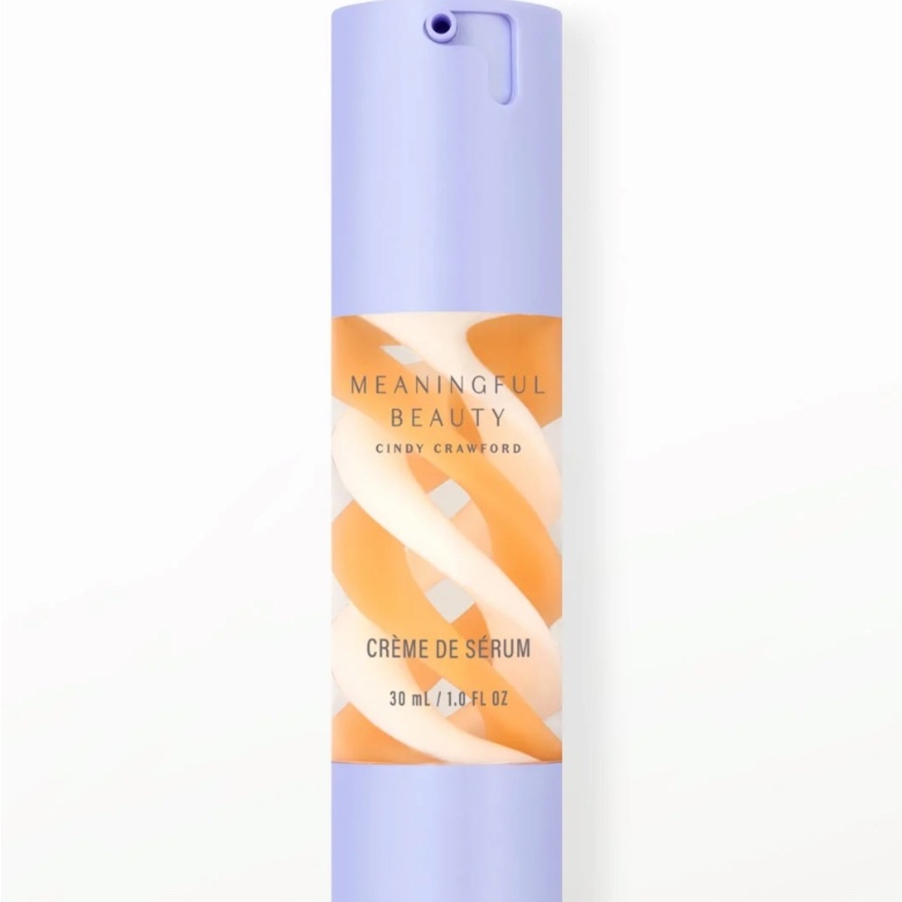 NEW MEANINGFUL BEAUTY  CINDY CRAWFORD 2 in 1 Crème De Serum 1oz